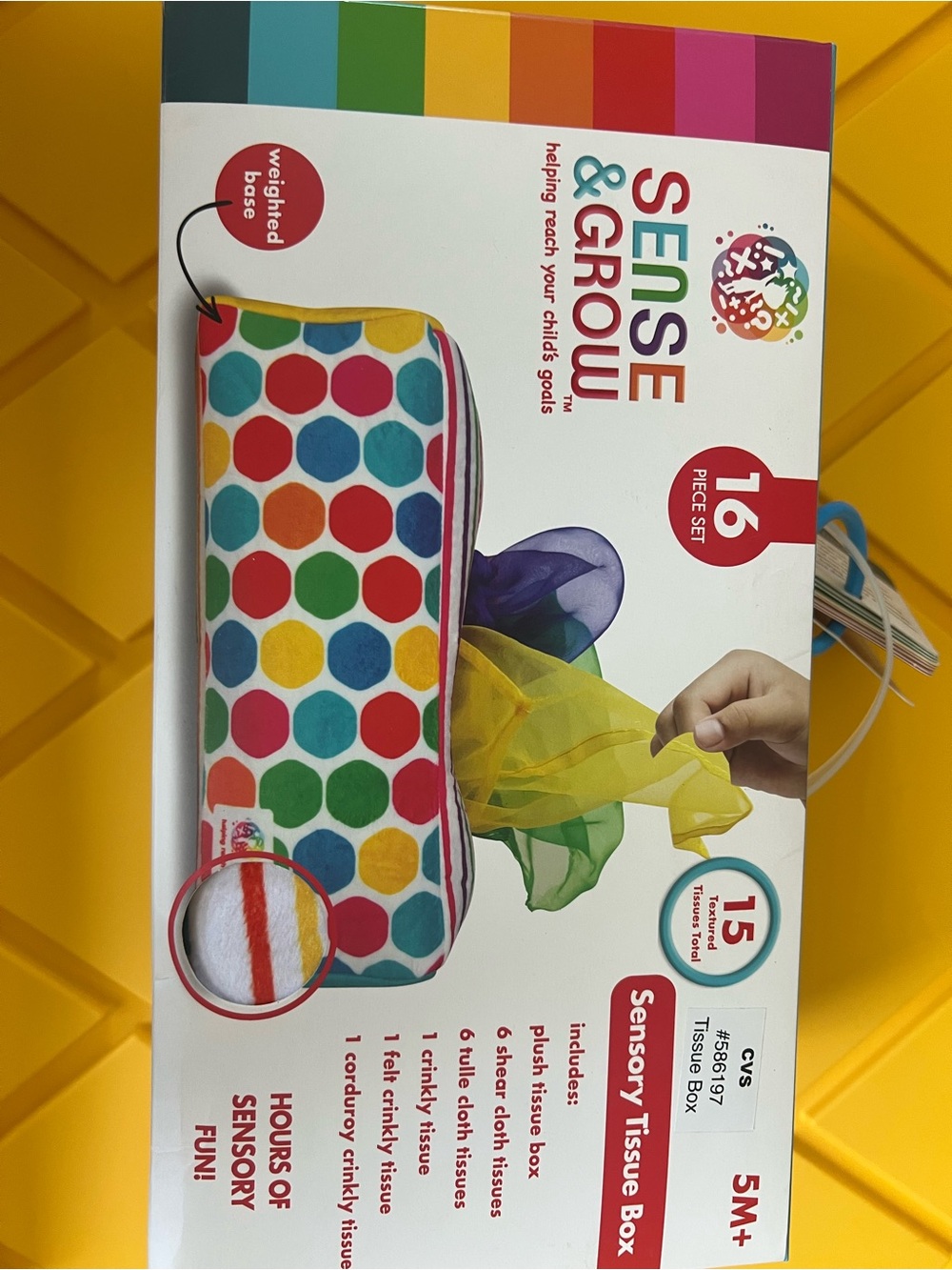 Sensory Tissue Box - Multicolor Dots